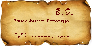 Bauernhuber Dorottya névjegykártya