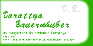 dorottya bauernhuber business card